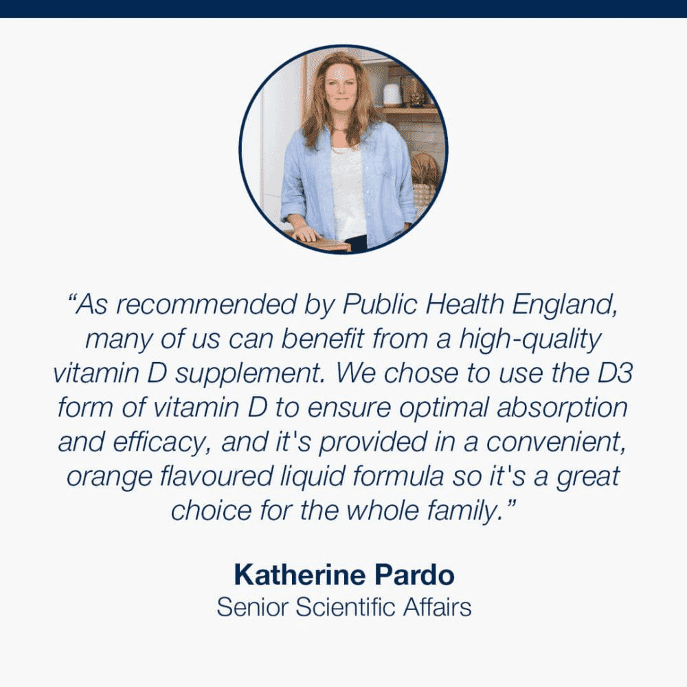 Vitamin D3 Drops 1000iu Orange Flavour 30ml (Formerly Nutri Adv. NUT-3400)