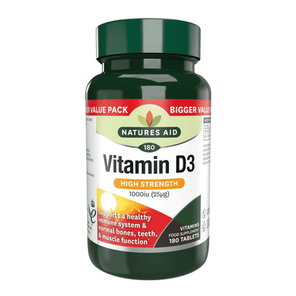 Vitamin D3 High Strength 1000iu (25ug) 180s