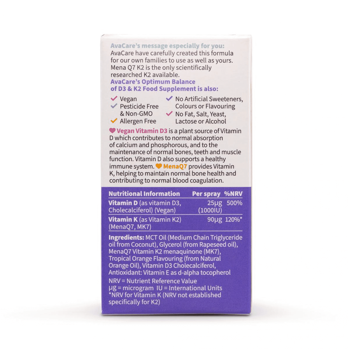 Vitamin D3 + K2 Adult 12ml