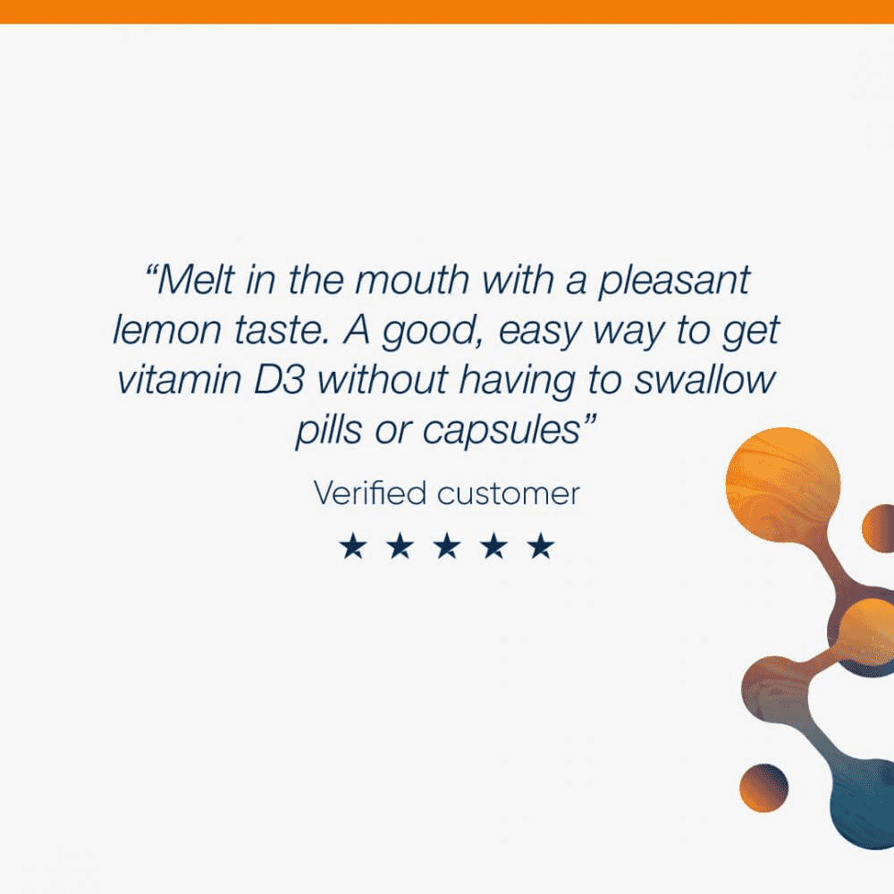 Vitamin D3 Melts Lemon Flavour 120s (Formerly Nutri Adv. NUT-3430)