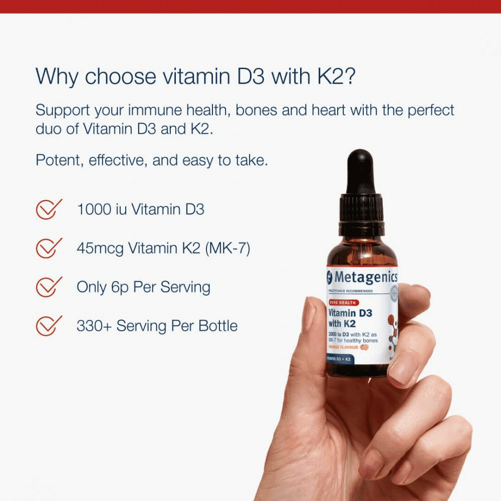 Vitamin D3 with K2 Orange Flavour 30ml (Formerly Nutri Adv. NUT-3403)