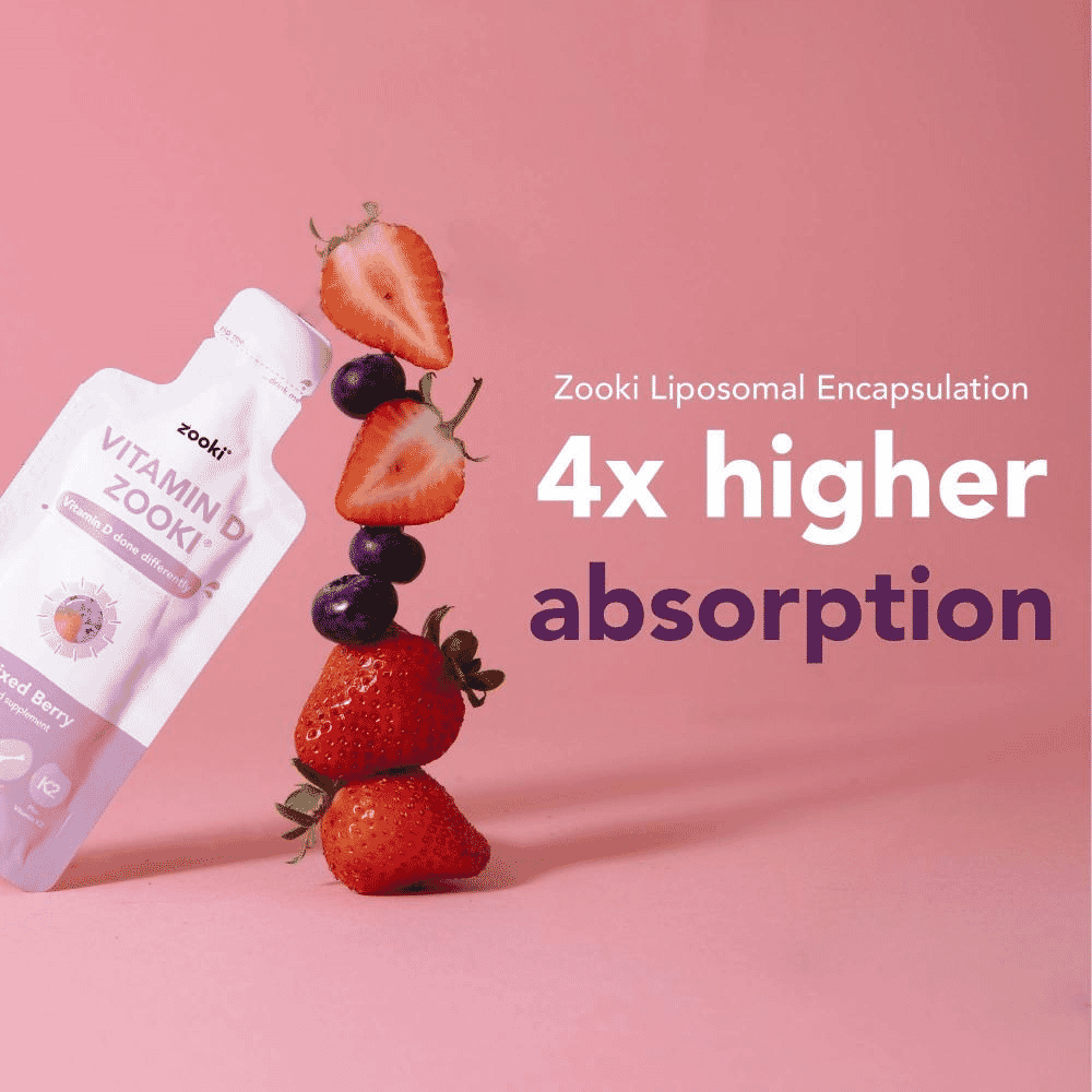 Vitamin D3+K2 Liquid Sachets Mixed Berry Flavour 30x10ml Sachets CASE