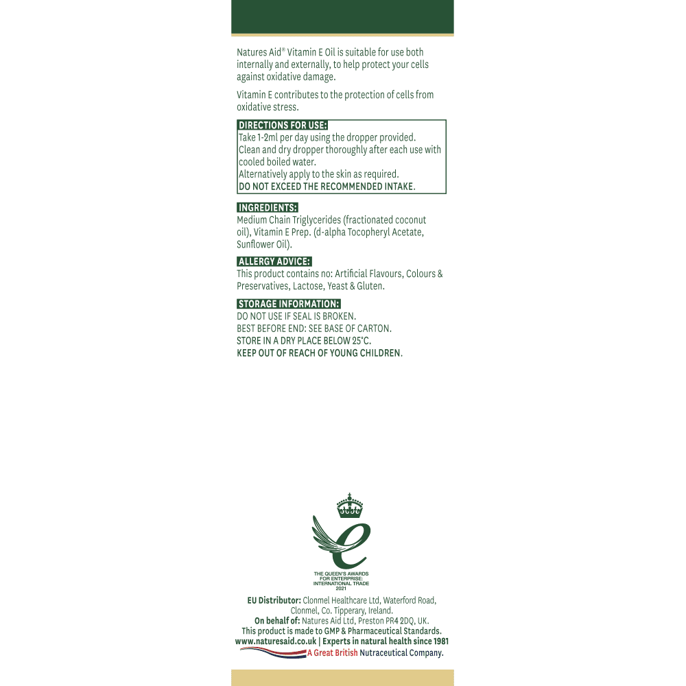 Vitamin E Oil (High Strength) 20,000iu 50ml