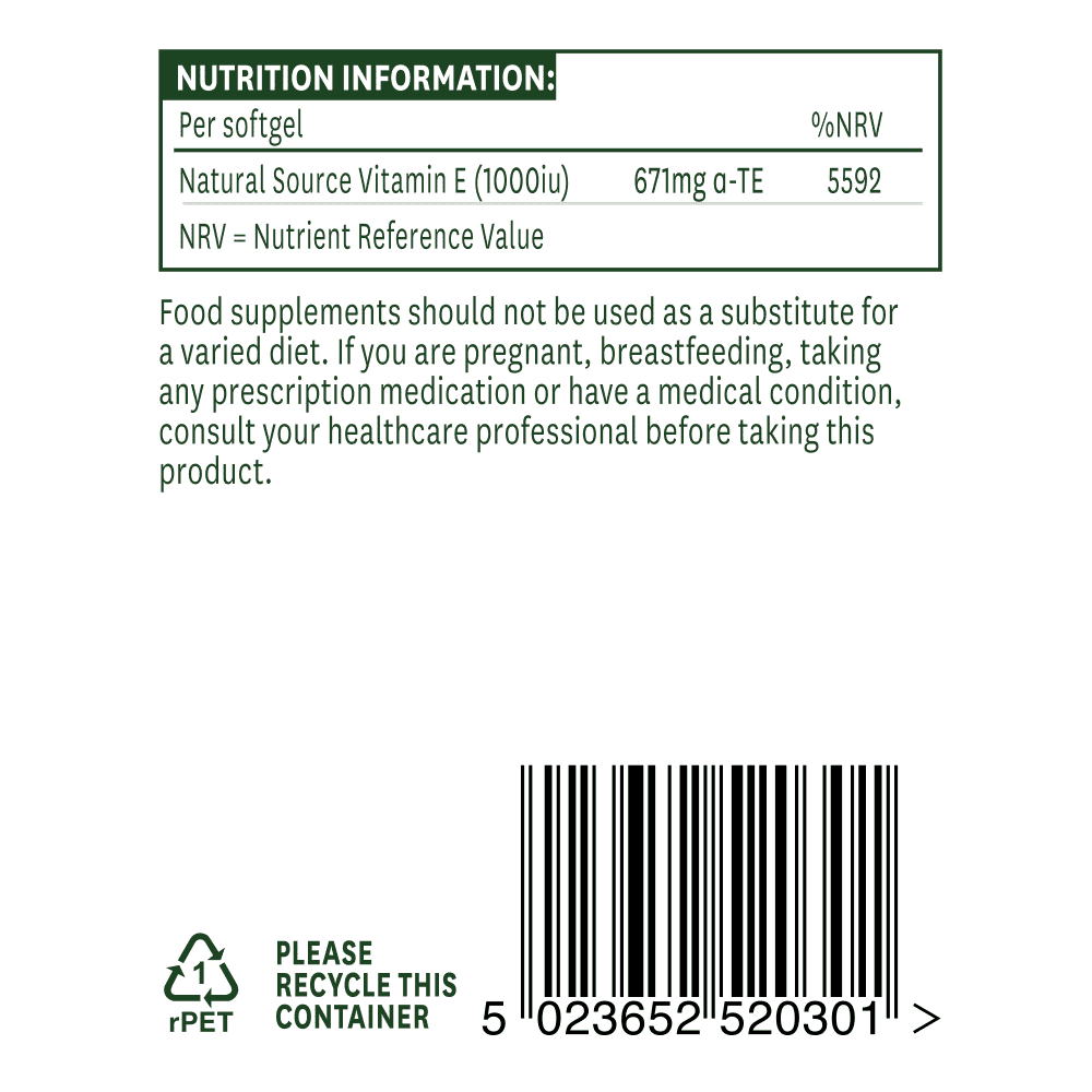 Vitamin E (Super Strength) 1000iu 30s