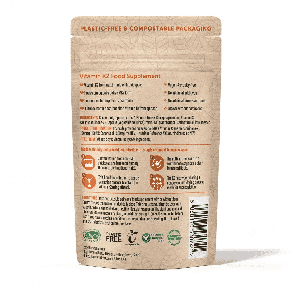 Vitamin K2 From Fermented Chickpeas 30’s