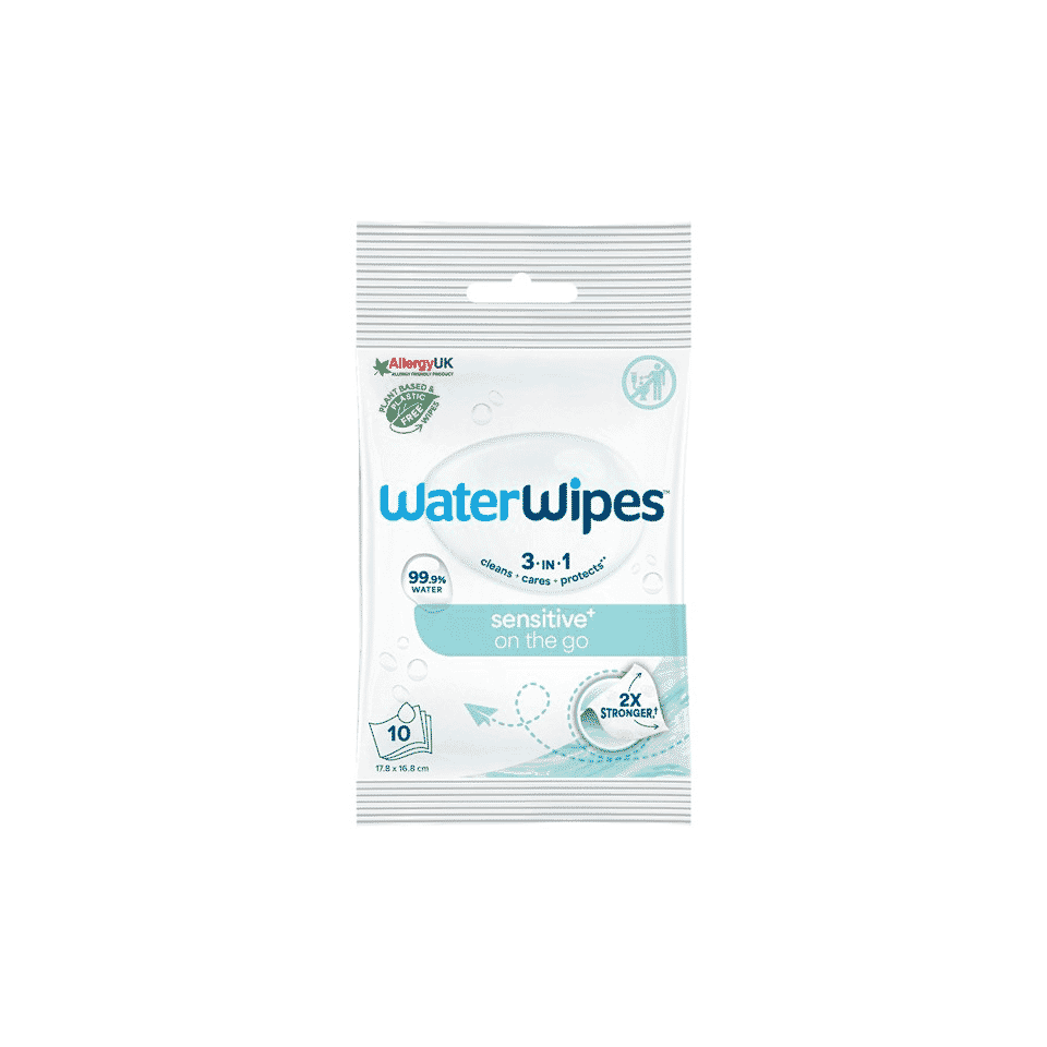 Water Wipes ‘ON THE GO’ Textured Wipes - 10 pack