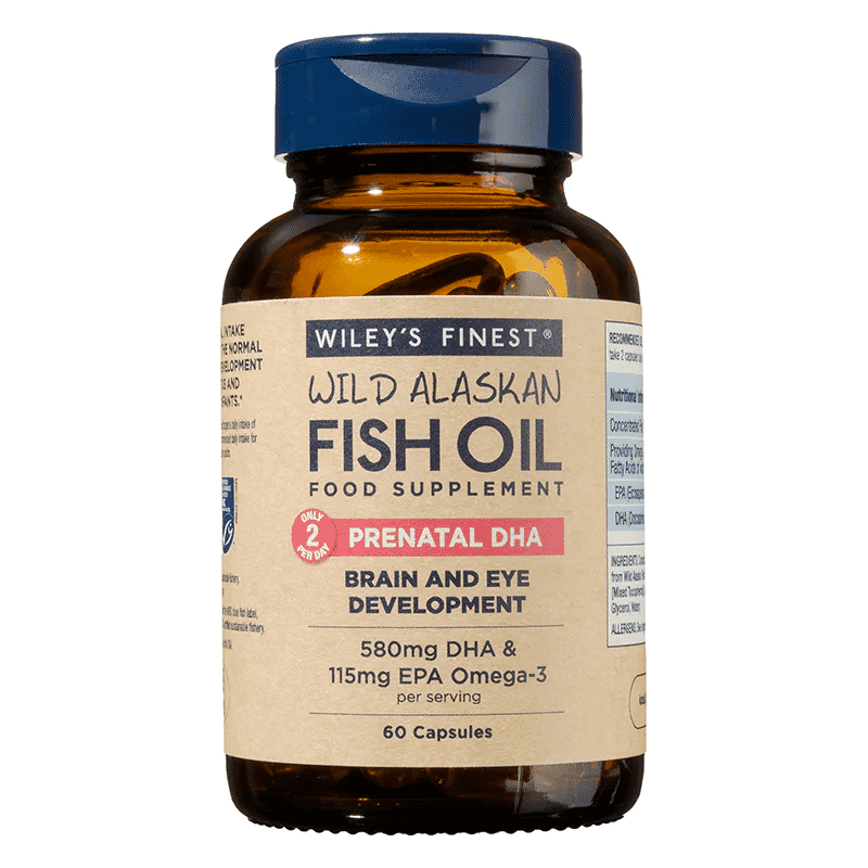 Wild Alaskan Fish Oil PRENATAL DHA 580mg DHA & 115mg EPA 60s