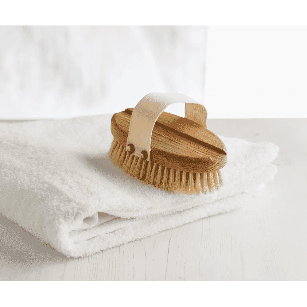 Wooden Bath Brush with Replaceable Head