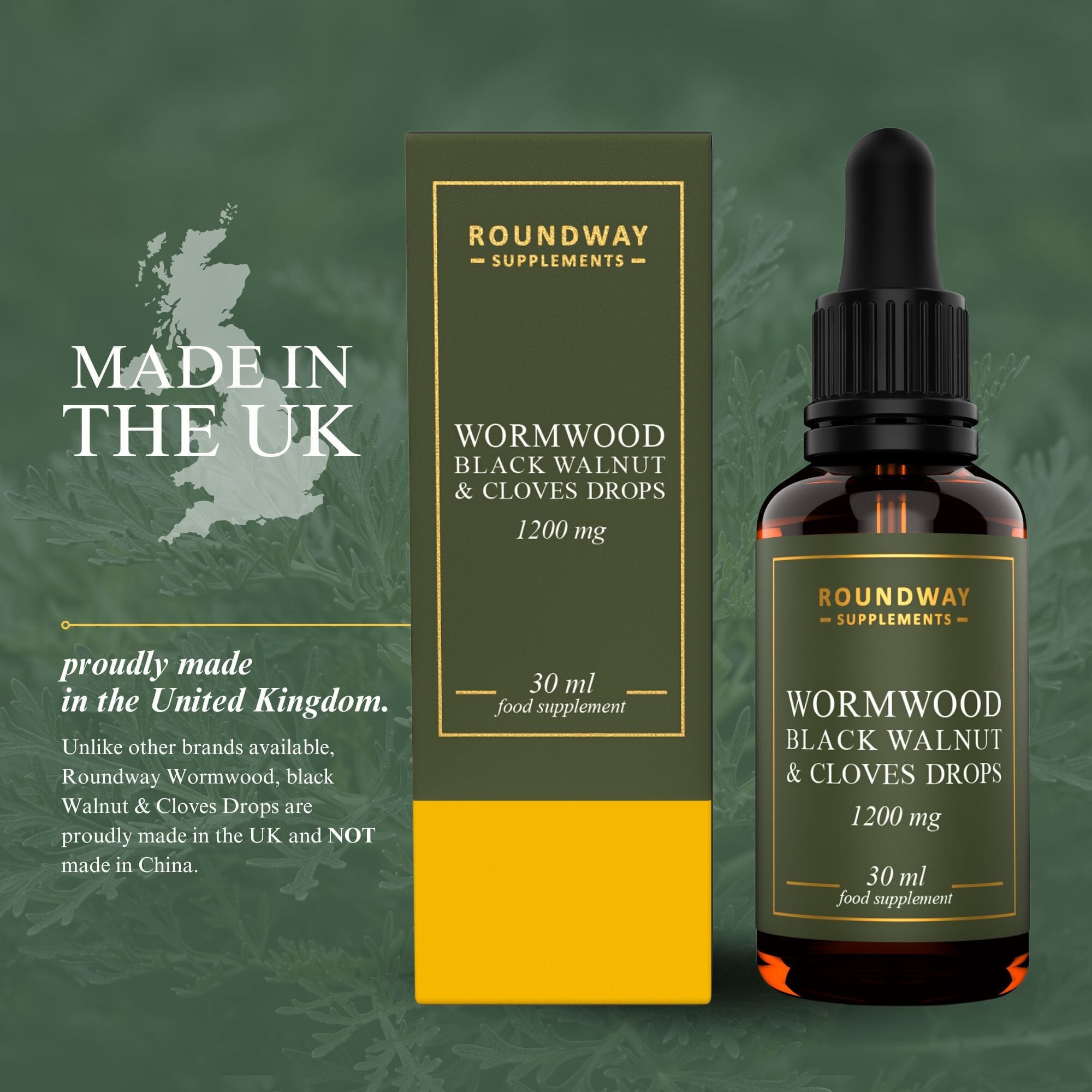 Wormwood Black Walnut and Clove Drops 30ml