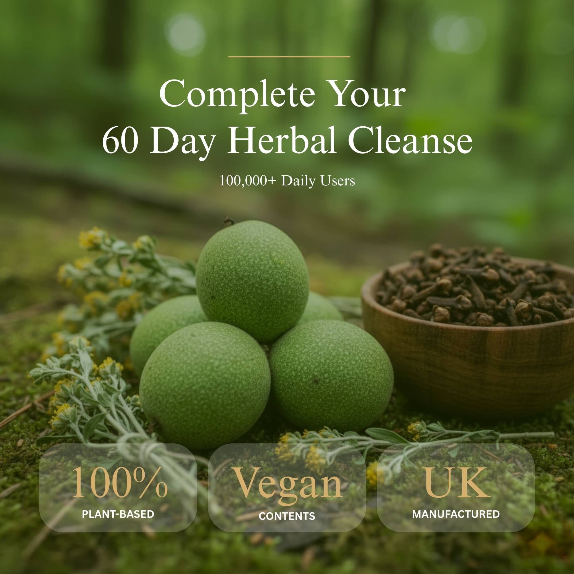 Wormwood, Black Walnut & Cloves Capsules 60s