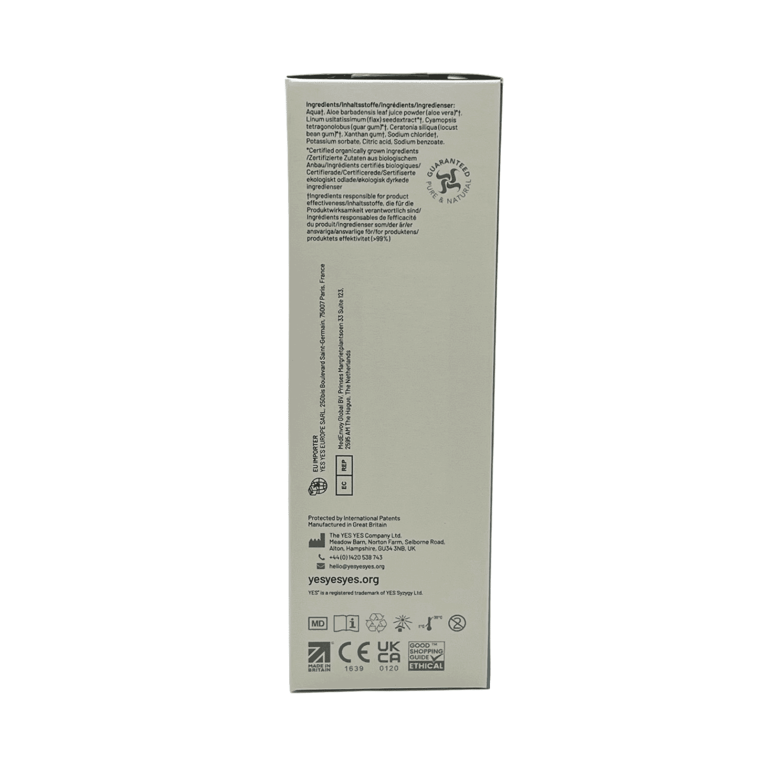 YES WB Water Based Lubricant 6 x 5ml