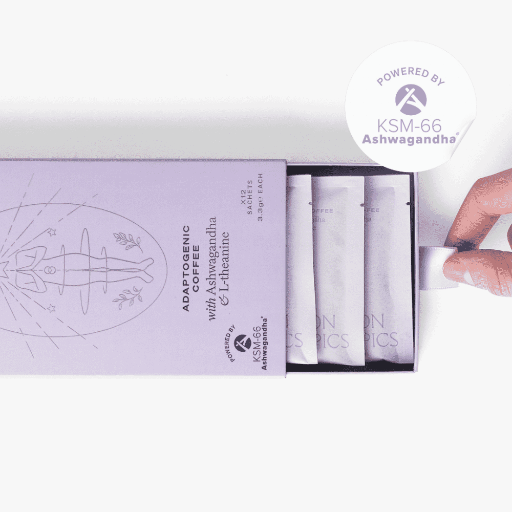 Zen Adaptogenic Coffee with  Ashwagandha & L-theanine 12 Sachets (PURPLE)