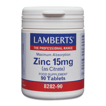 Zinc 15mg (as Citrate) 90s