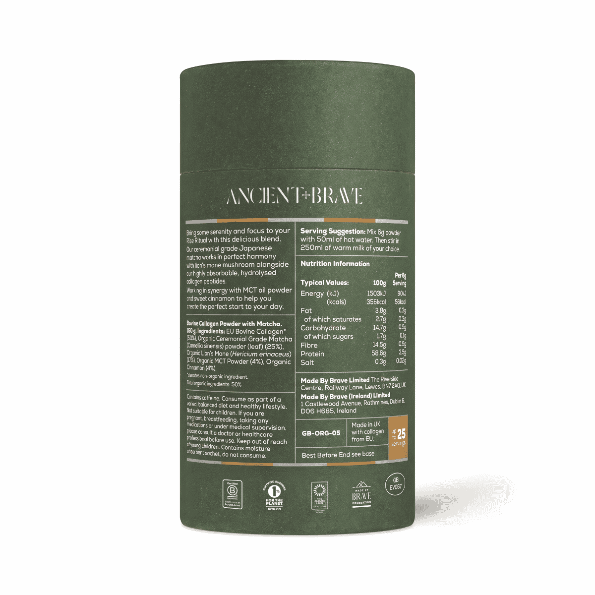 Matcha + Collagen 150g TUB
