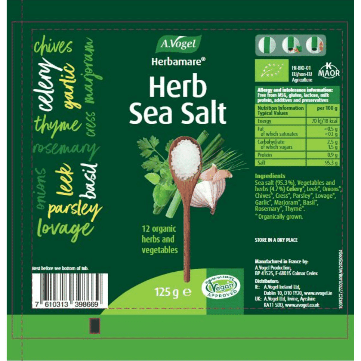 Herbamare Herb Sea Salt 125g