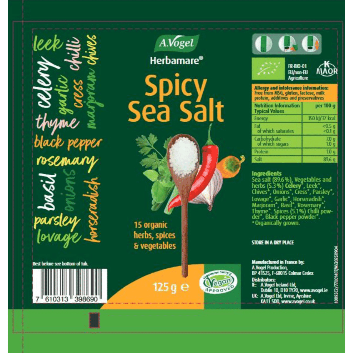 Herbamare Spicy Sea Salt 125g