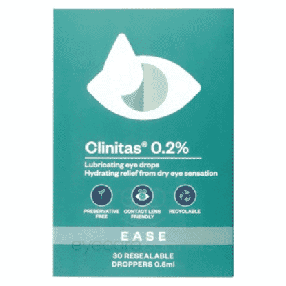 0.2% Lubricating Eye Drops 30 Resealable Droppers 0.5ml