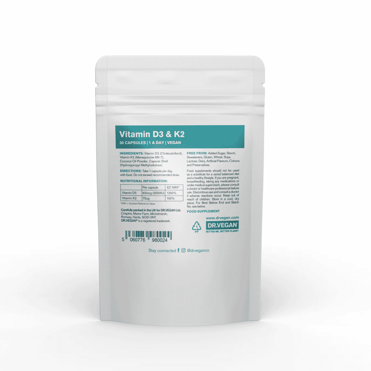 Vitamin D3 & K2 30s