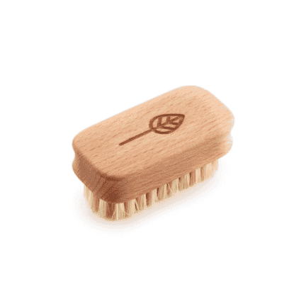 Kids Natural Vegan Nail Brush Leaf