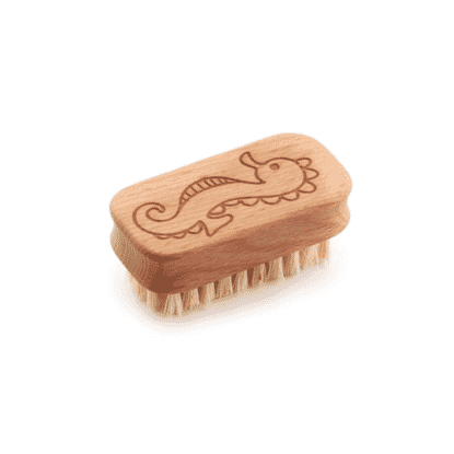 Kids Natural Vegan Nail Brush Sea Horse