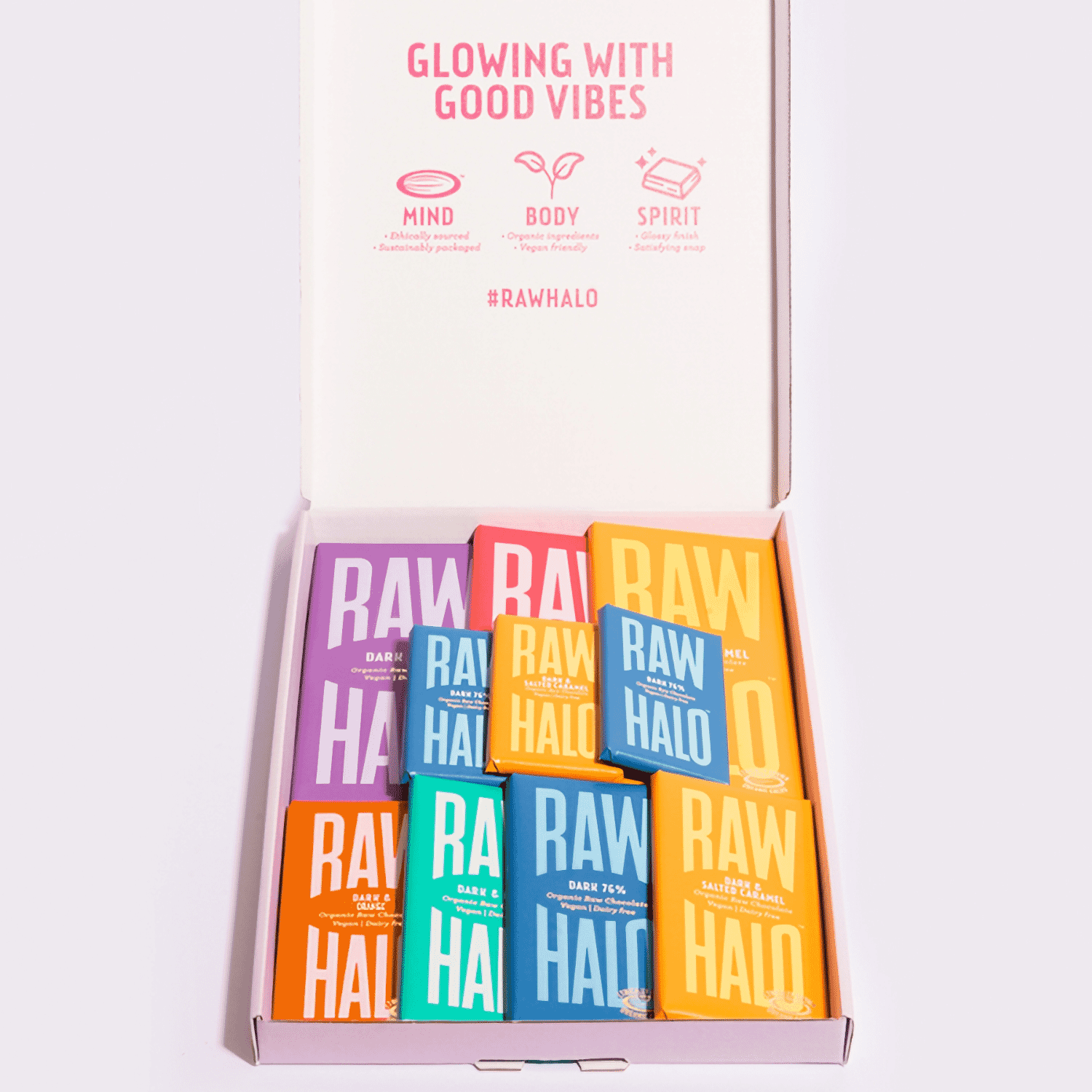 Organic Chocolate Dark Gift Collection (10 x bars)