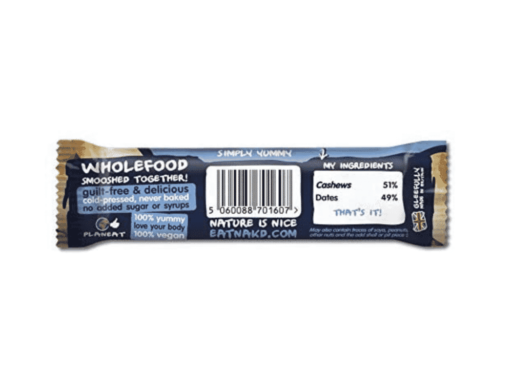 Cashew Cookie 35g Bar (SINGLE)
