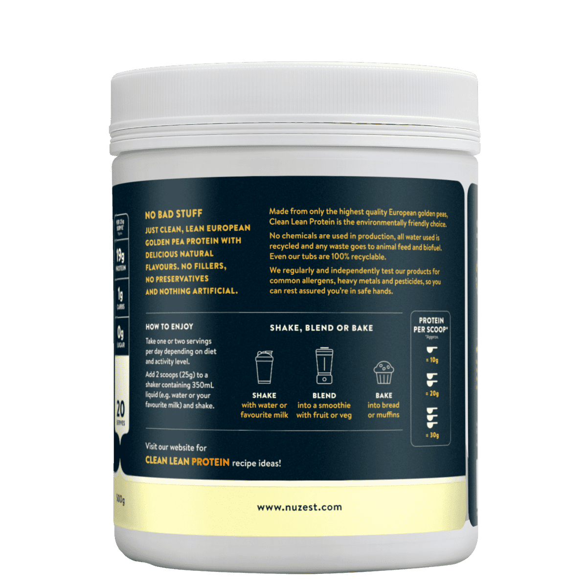 Clean Lean Protein Smooth Vanilla 500g