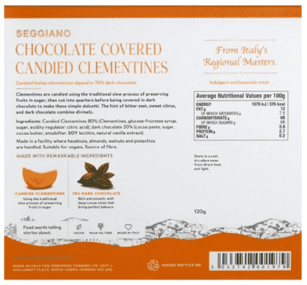 Chocolate Clementines 120g