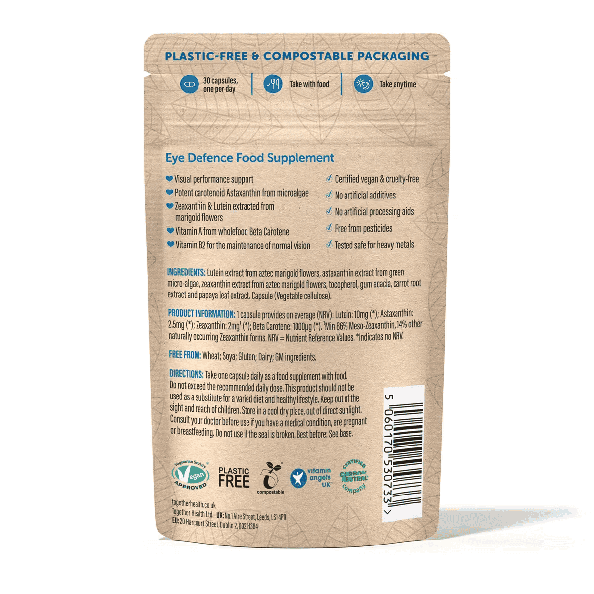 Eye Defence Lutein, Zeaxanthin & Astaxanthin 30’s